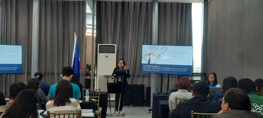 discussions on product stewardship and pollution prevention, delivered by Engr. Jocelyn Peṅa