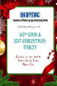 160th GMM & 2017 Christmas Party