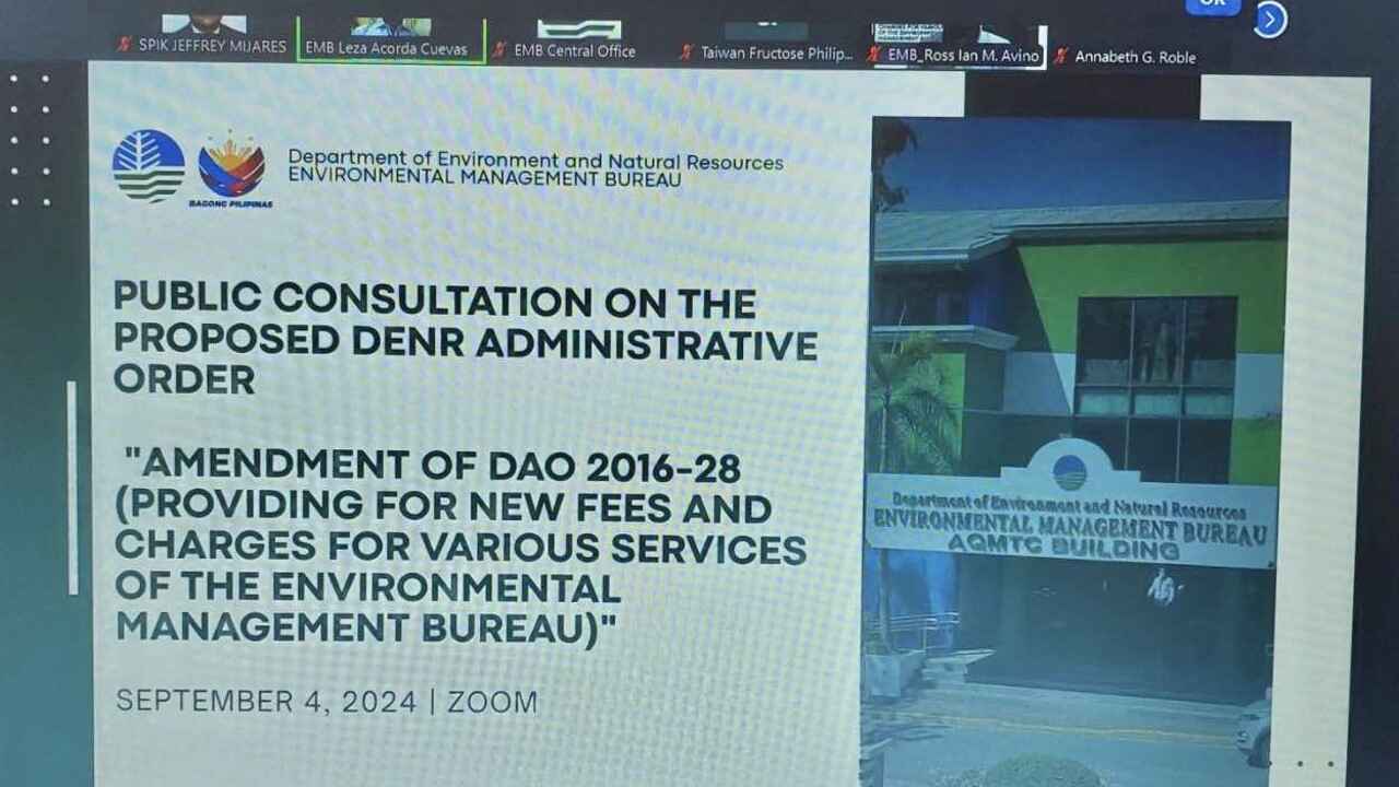 SPIK Attends EMB's Online Consultation on Environmental Services Fees Amendment